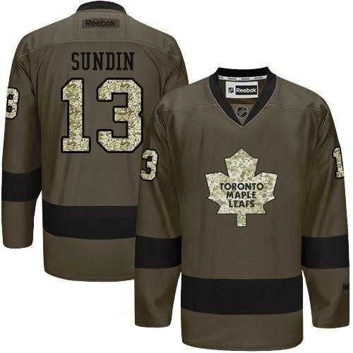 Glued Toronto Maple Leafs #13 Mats Sundin Green Salute to Service NHL Jersey,We sell and wholesale Glued Toronto Maple Leafs #13 Mats Sundin Green Salute to Service NHL Jersey on line form chian!